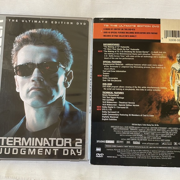T2 Terminator 2 The Ultimate Edition Judgment Day DVD 2 Disc Set - Picture 3 of 9